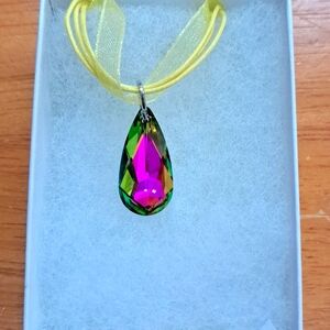 Enchanted Garden Crystal Marquise Necklace